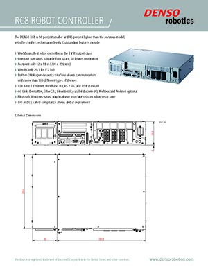 RC8 Controller Product Sheet